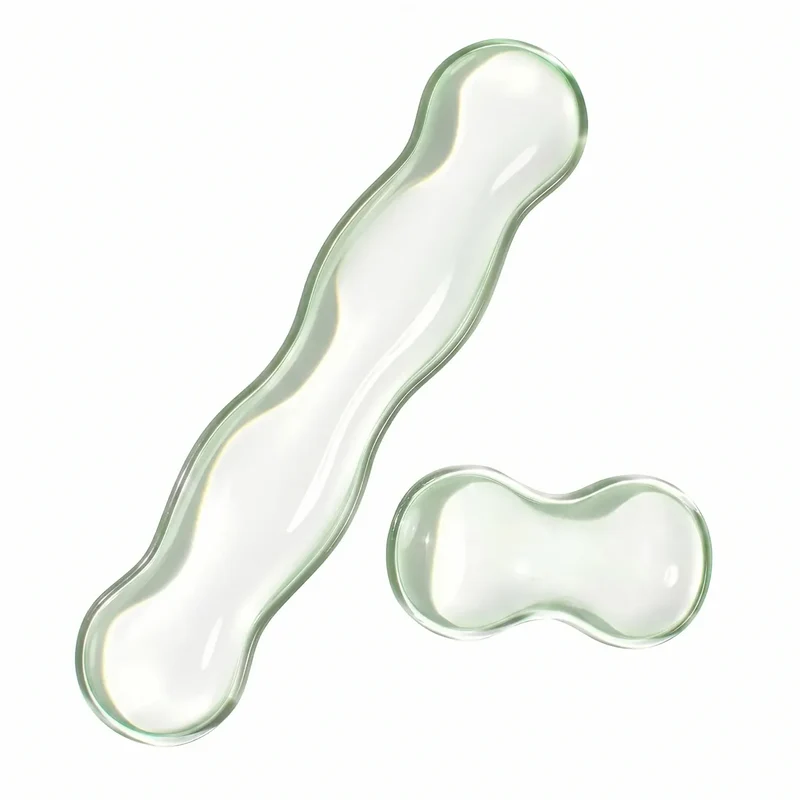 Repose poignet clavier / souris Crystal Rest Pro | Alignement Ergonomique & Gel de Silicone