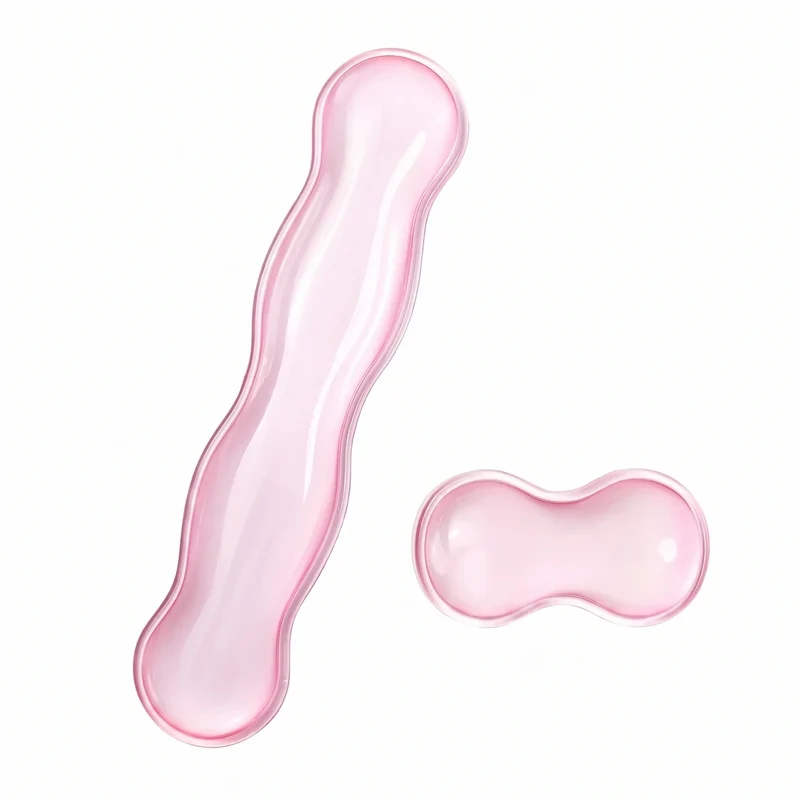 Repose poignet clavier / souris Crystal Rest Pro | Alignement Ergonomique & Gel de Silicone