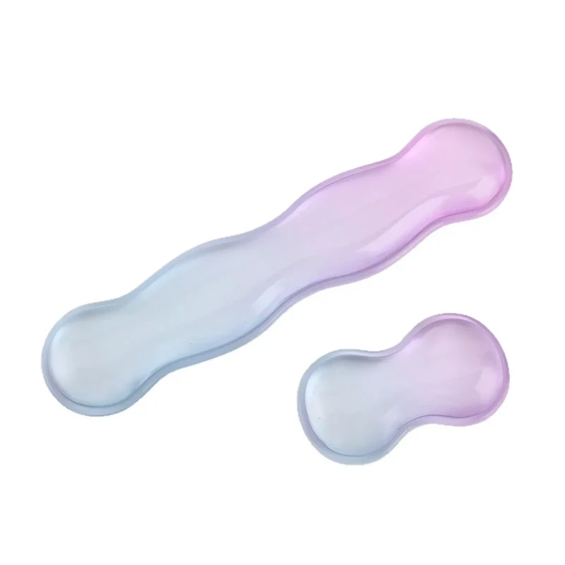 Repose poignet clavier / souris Crystal Rest Pro | Alignement Ergonomique & Gel de Silicone
