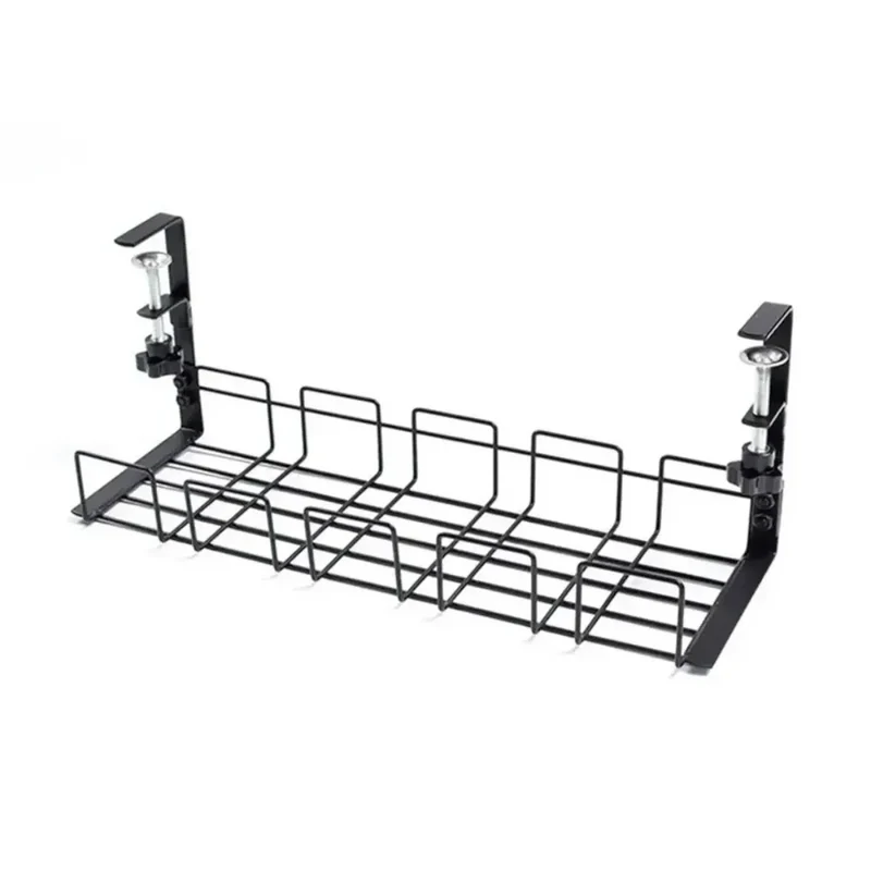 Organisateur de câbles TitanGrid S1 | Silence Visuel & Acier Renforcé Noir Mat - Sans perçage