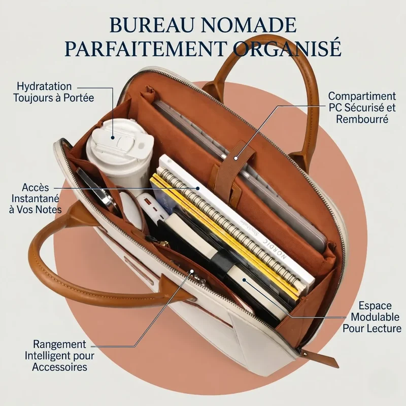 Sac ordinateur femme Constance - Confort Ergonomique & Allure Chic