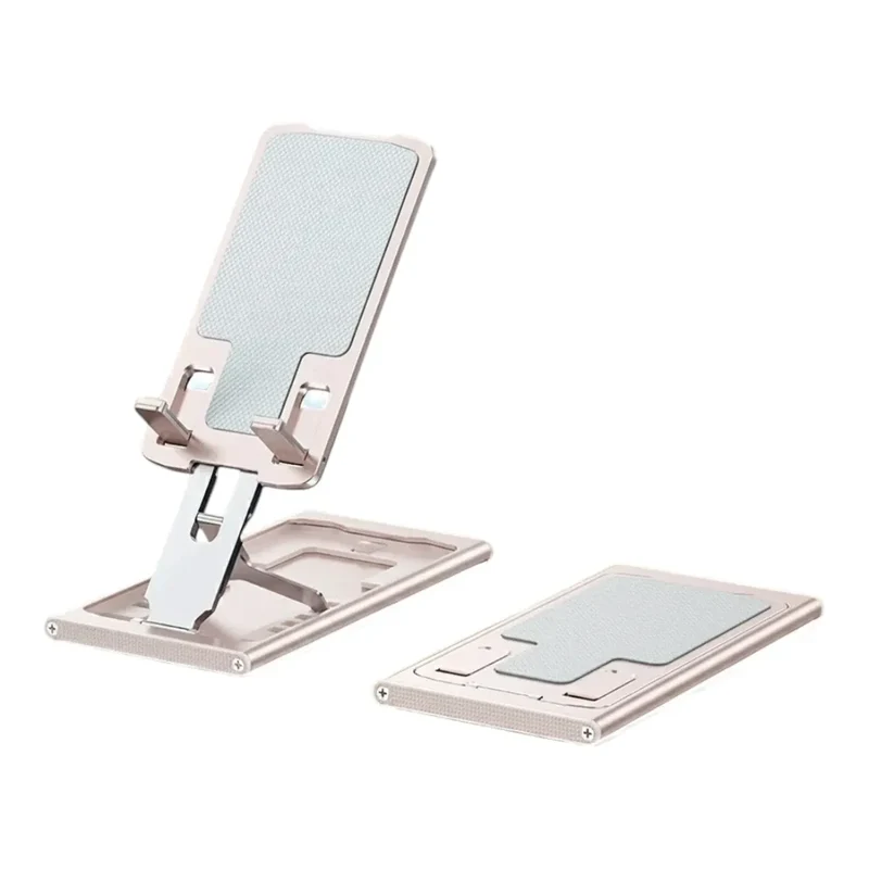 Support pour téléphone AeroRise Pro en Aluminium - Pliable pour Bureau et Lit – Alignement Optique et Confort Postural