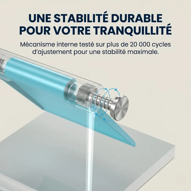 Support Téléphone AeroPivot - Pliable & Réglable - Idéal Bureau & Maison