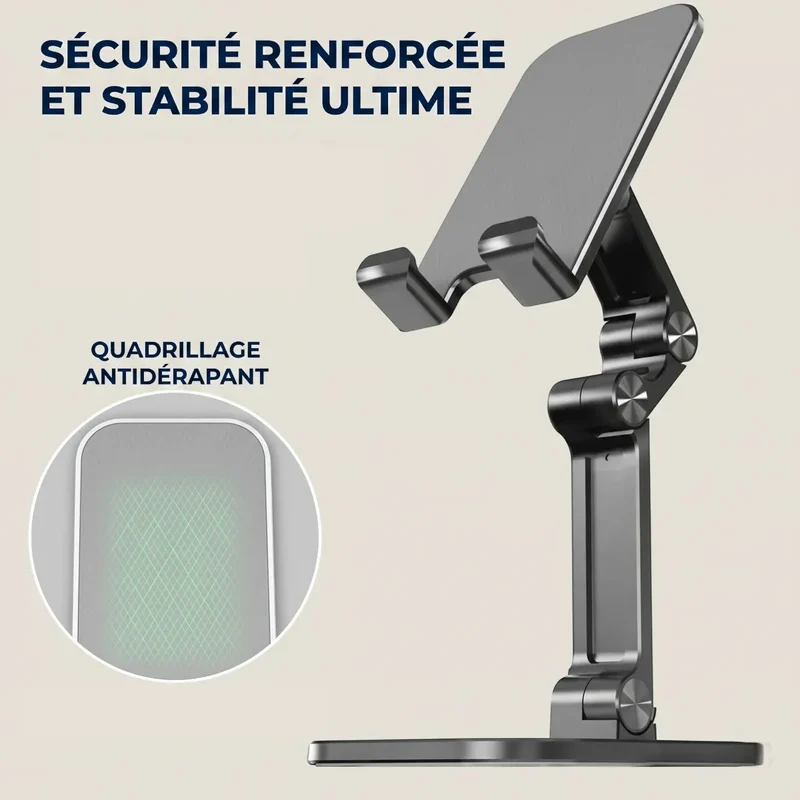 Support téléphone ApexFlex Pro Pliable - Soulage la Nuque & Optimise la Visibilité