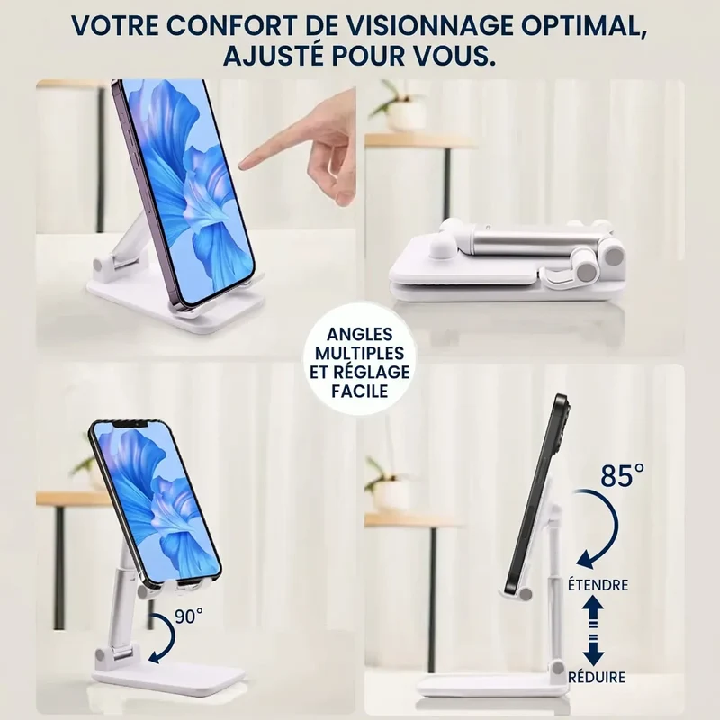 Support téléphone Kalyx Pro - Posture soulagée & Vision parfaite