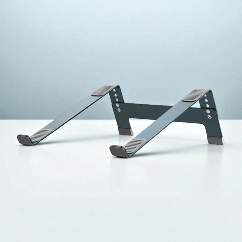 Support Ordinateur Portable en Aluminium – Ultra Stable, Réglable 4 Hauteurs, Ventilation Optimisée (jusqu’à 10 kg)