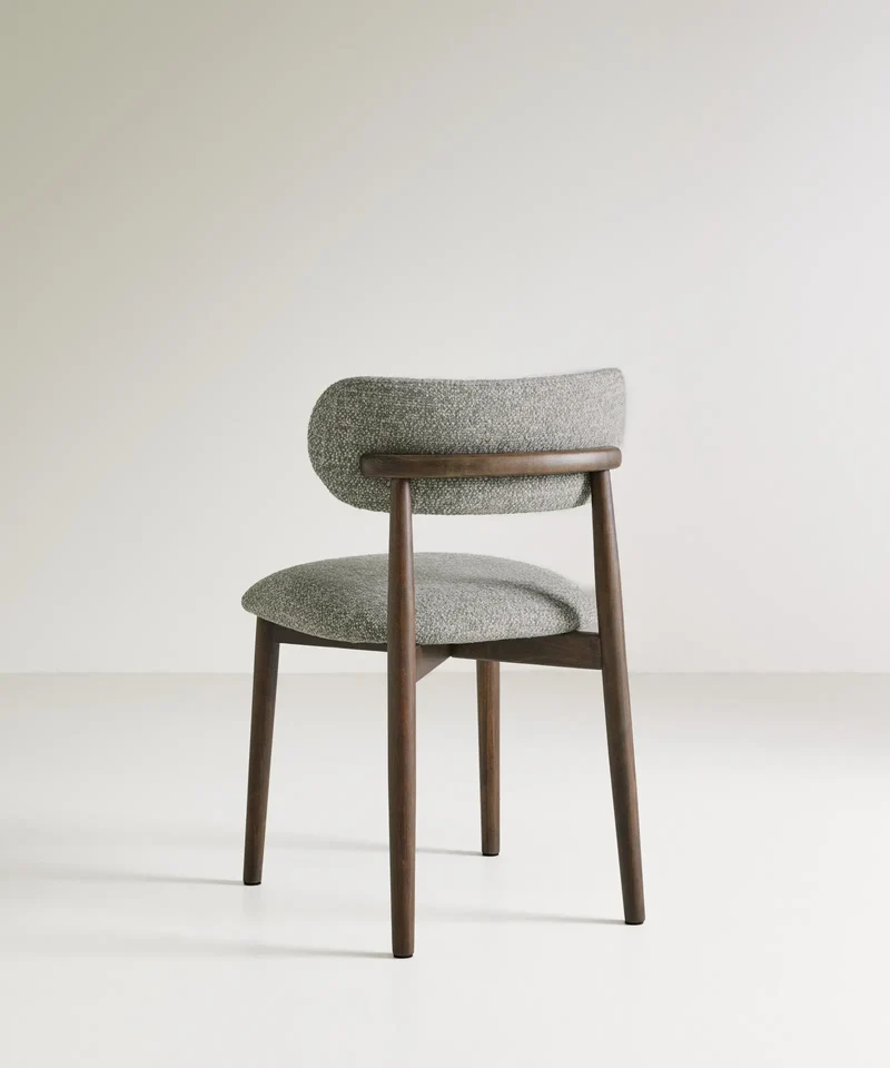 Silla de Comedor en Madera y Tapizada Dean (Color Edition)