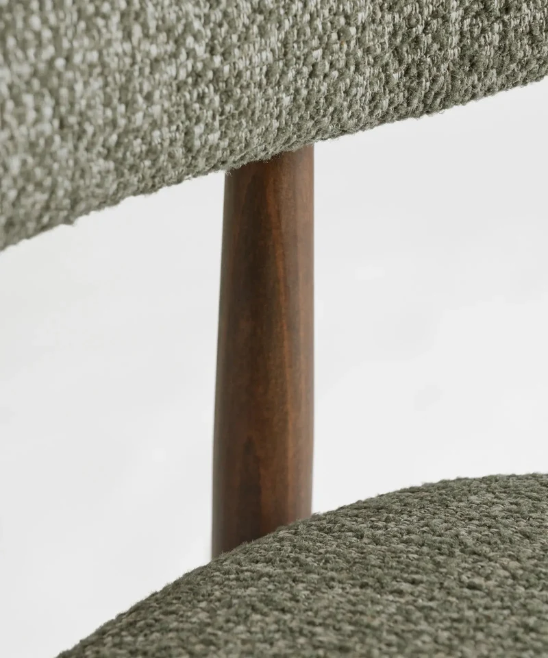Silla de Comedor en Madera y Tapizada Dean (Color Edition)