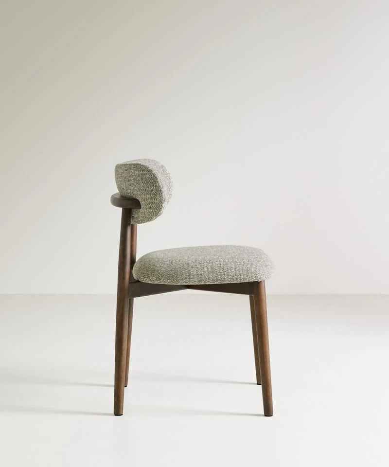 Silla de Comedor en Madera y Tapizada Dean (Color Edition)