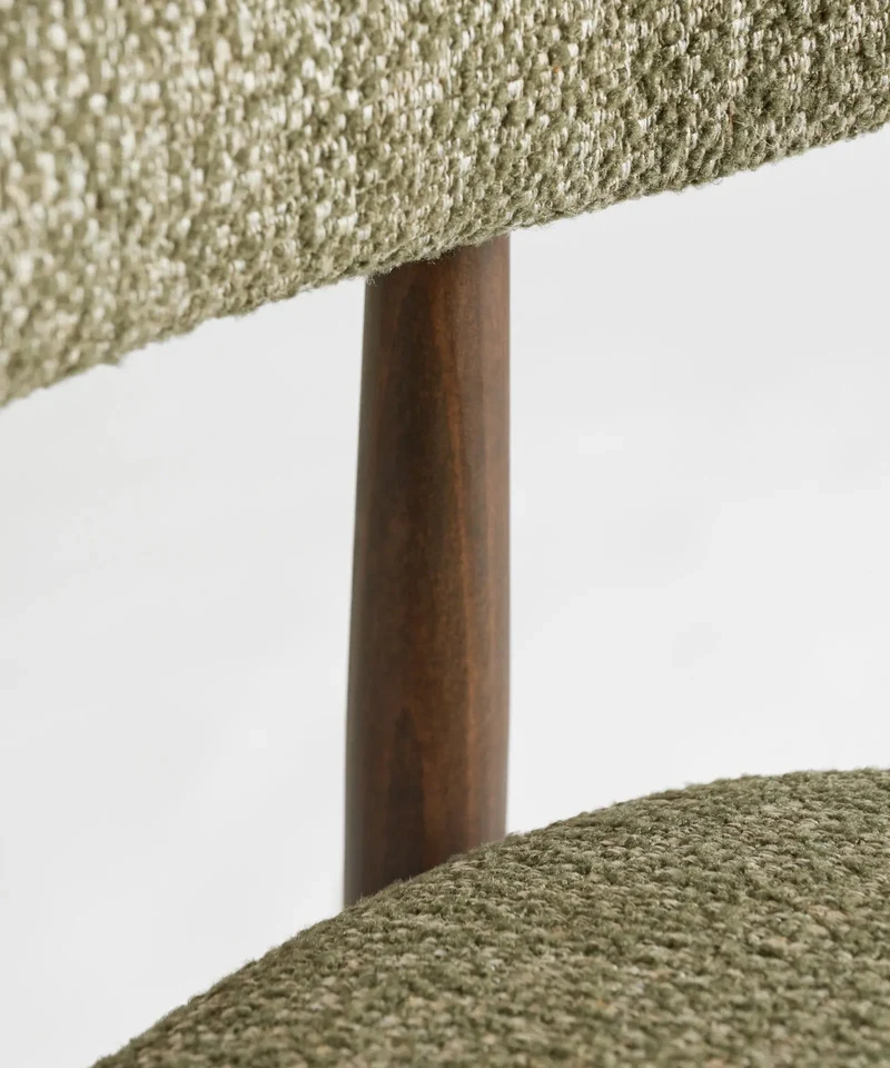 Silla de Comedor en Madera y Tapizada Dean (Color Edition)
