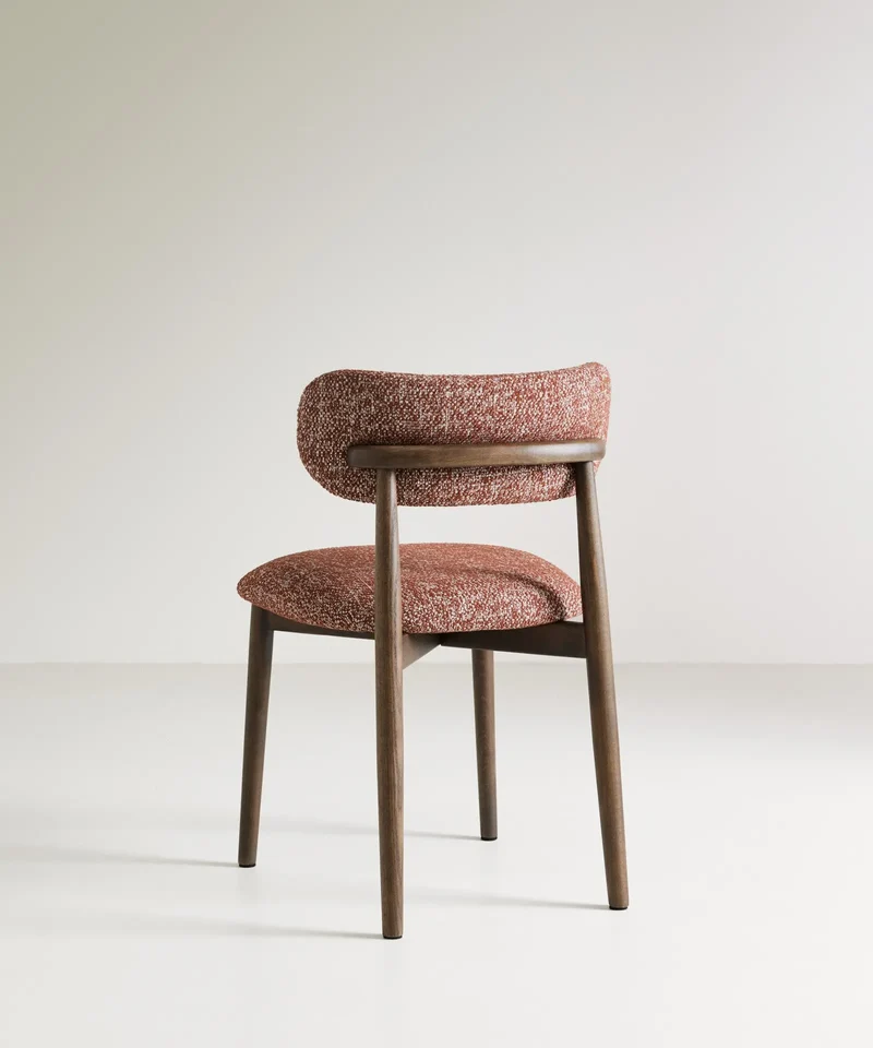Silla de Comedor en Madera y Tapizada Dean (Color Edition)