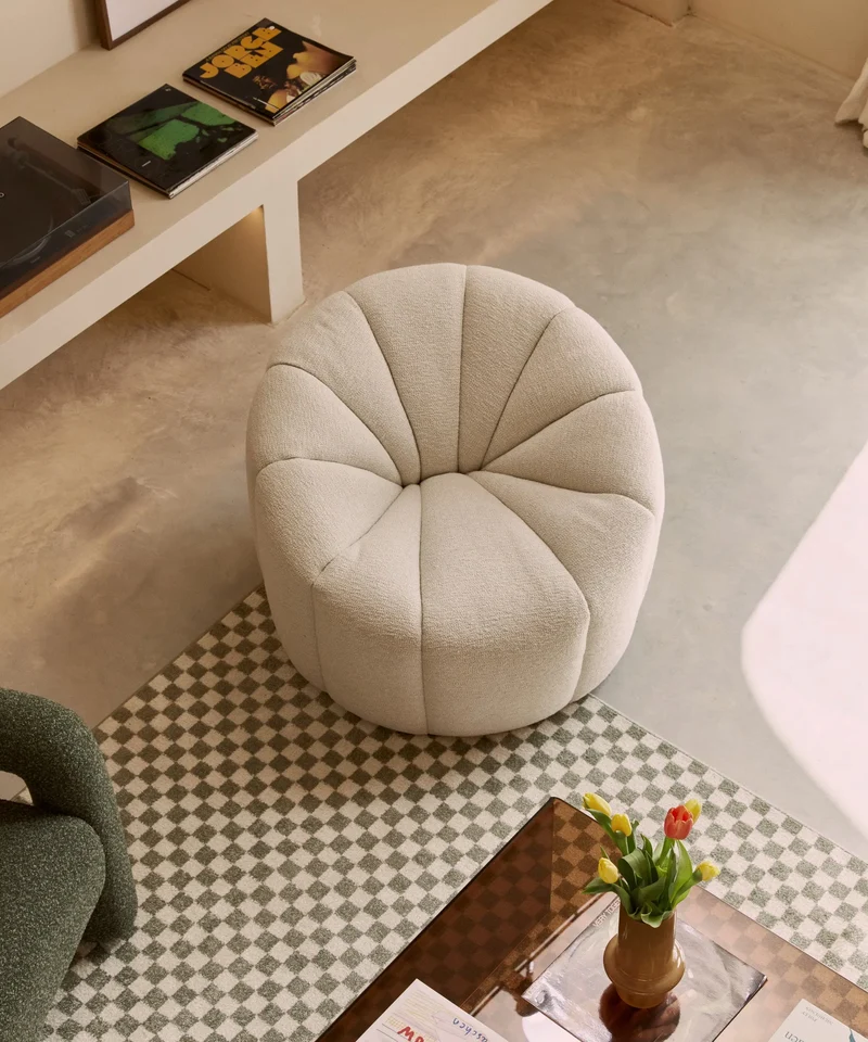 Sillón en Tela Boucle Cocoon