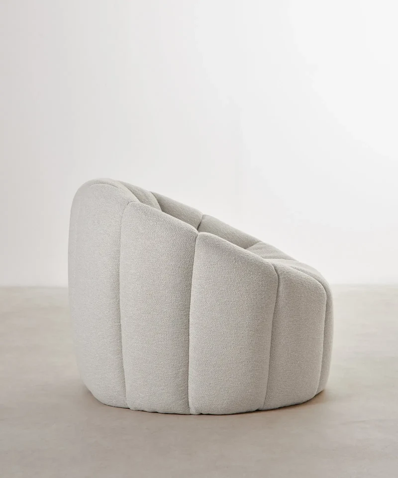 Sillón en Tela Boucle Cocoon