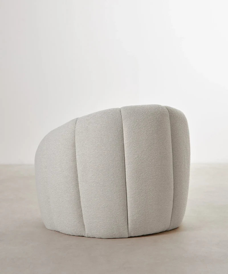 Sillón en Tela Boucle Cocoon