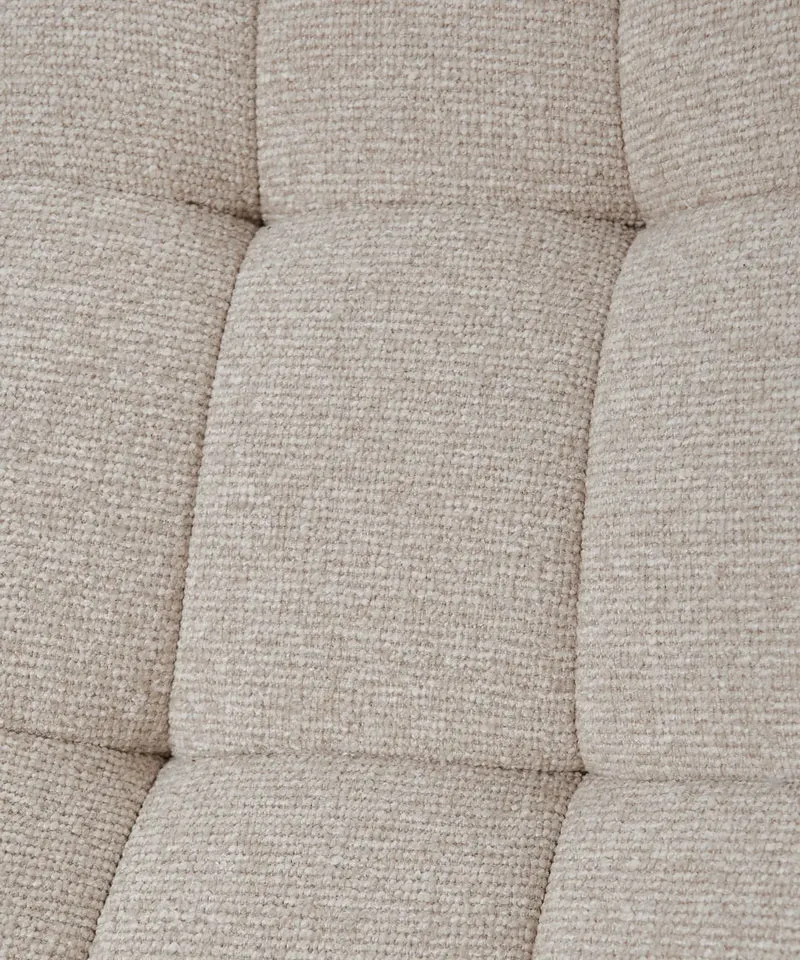 Sillón giratorio de tejido suave Alvar