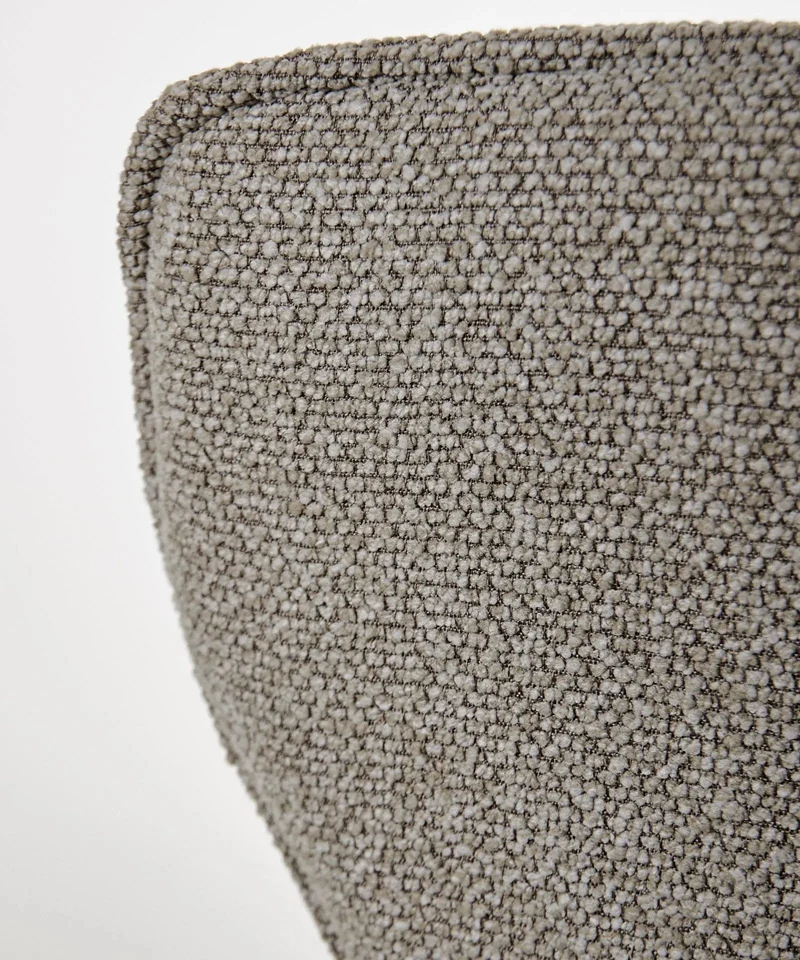 Sillón tapizado en tela bouclé Elsa