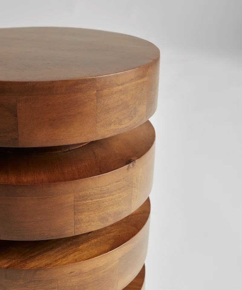 Mesa Auxiliar en Madera de Mango Bruna