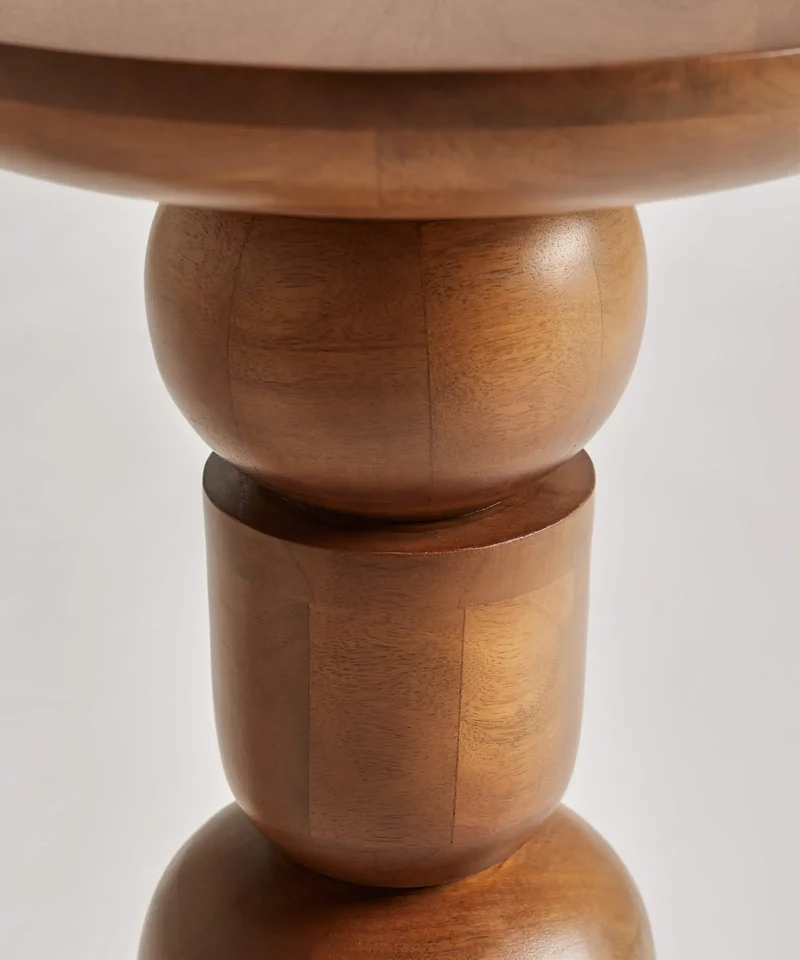 Mesa Auxiliar en Madera de Mango Indra