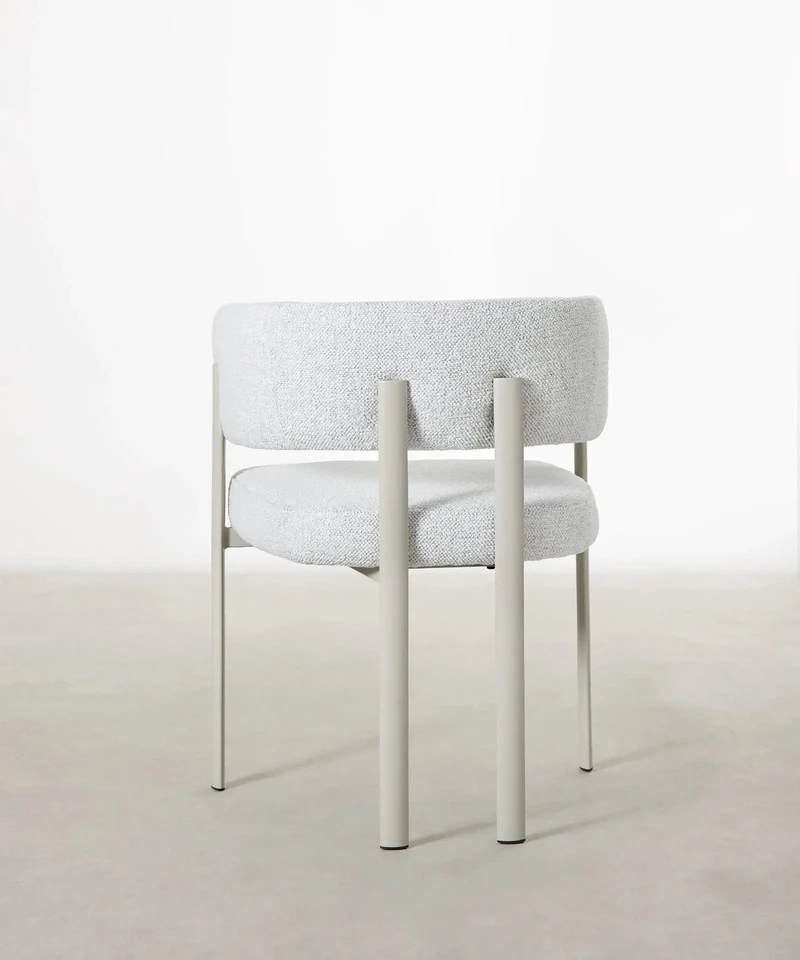 Silla de Comedor en Tela y Metal Robbie