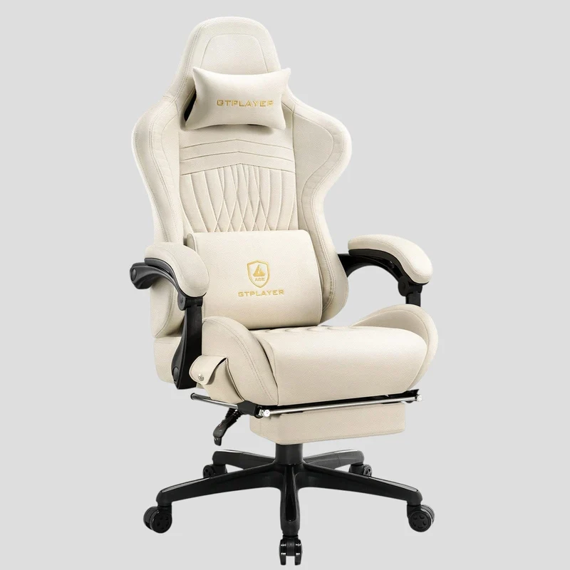 Siège de Bureau Ergonomique Ultra-Confort : Audio Bluetooth 5.1 & Repose-Pieds Intégré – L'Expérience Cockpit Immersive