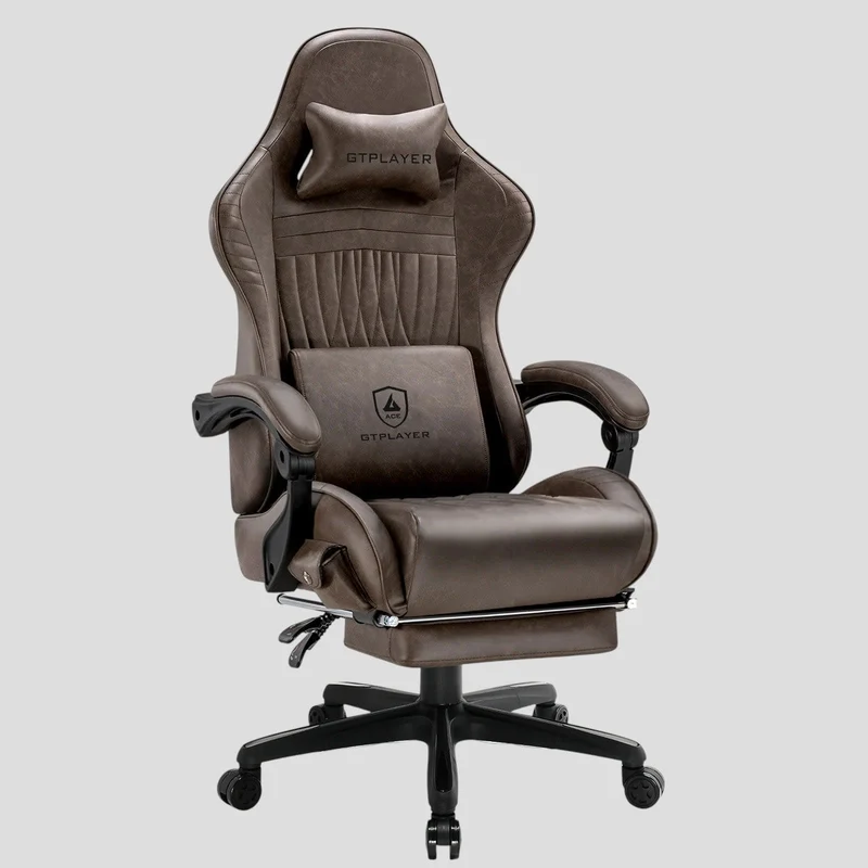 Siège de Bureau Ergonomique Ultra-Confort : Audio Bluetooth 5.1 & Repose-Pieds Intégré – L'Expérience Cockpit Immersive