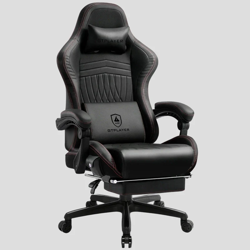 Siège de Bureau Ergonomique Ultra-Confort : Audio Bluetooth 5.1 & Repose-Pieds Intégré – L'Expérience Cockpit Immersive