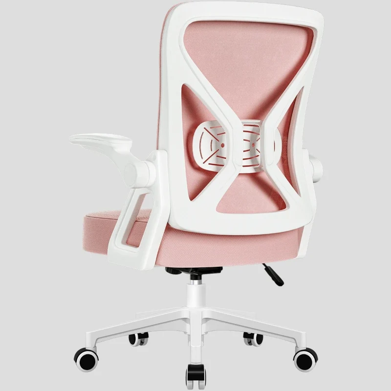 Chaise Ergonomique de Bureau avec Support Lombaire Ajustable et Accoudoirs Relevables