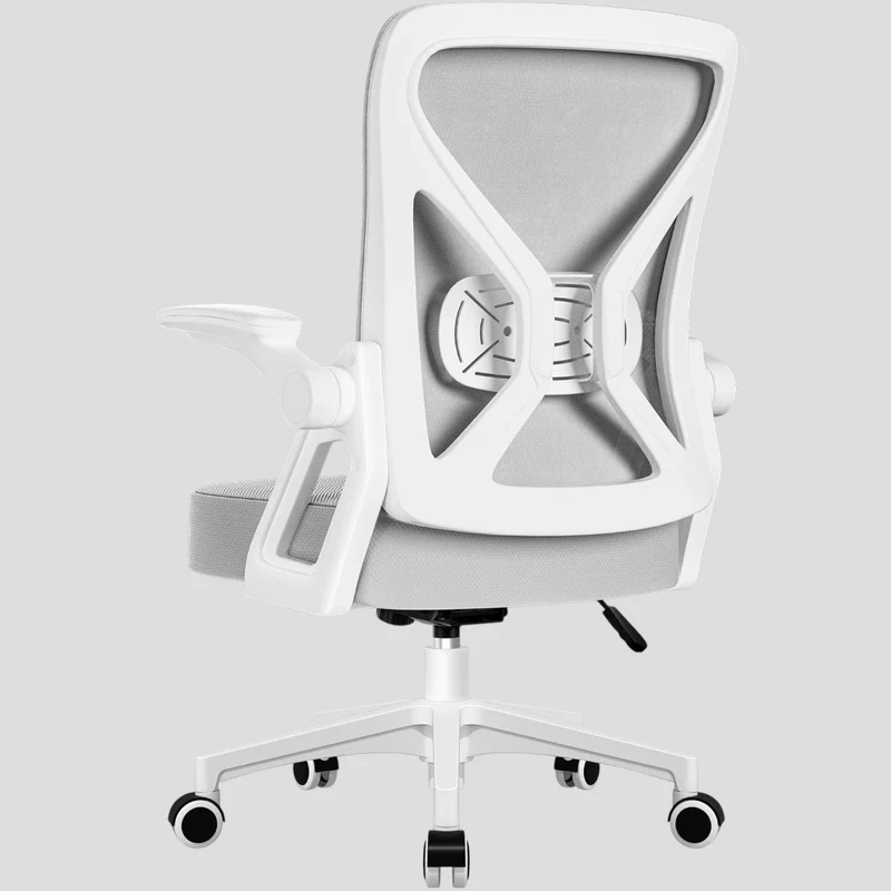 Chaise Ergonomique de Bureau avec Support Lombaire Ajustable et Accoudoirs Relevables