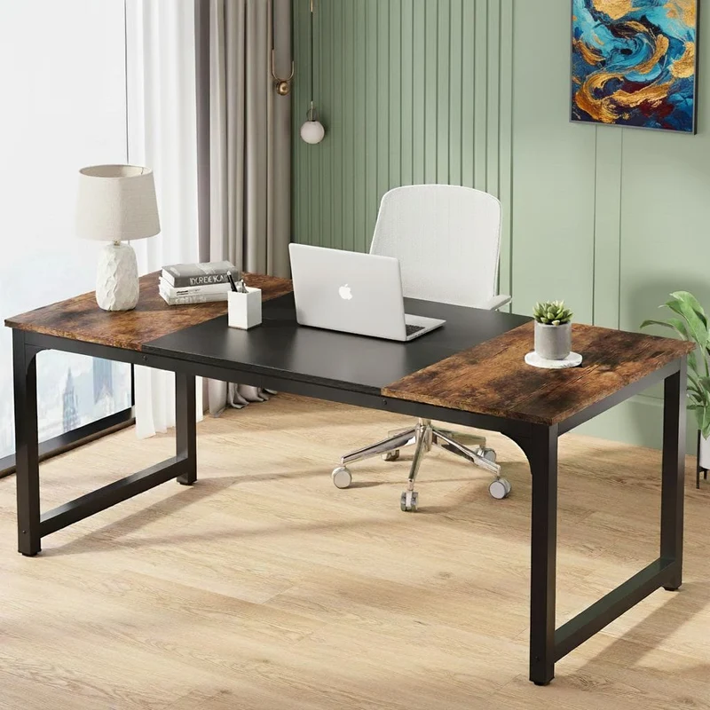 Bureau XXL Industrial Pro 180 cm : La Station de Travail Ultime pour une Productivité Sans Limites