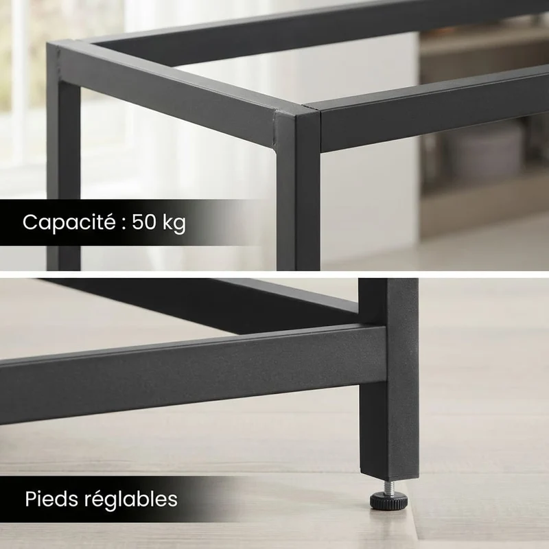 Bureau d'Angle en L 149x149 cm - Station de Travail Gain d'Espace pour Home Office