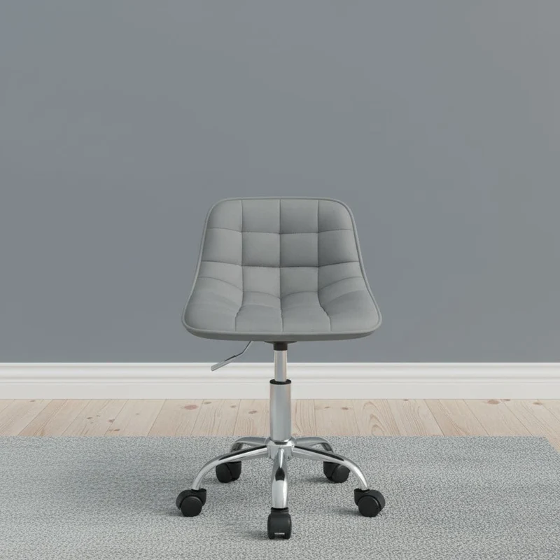 Chaise de Bureau Pivotante en Velours avec Dossier Ergonomique et Réglage en Hauteur