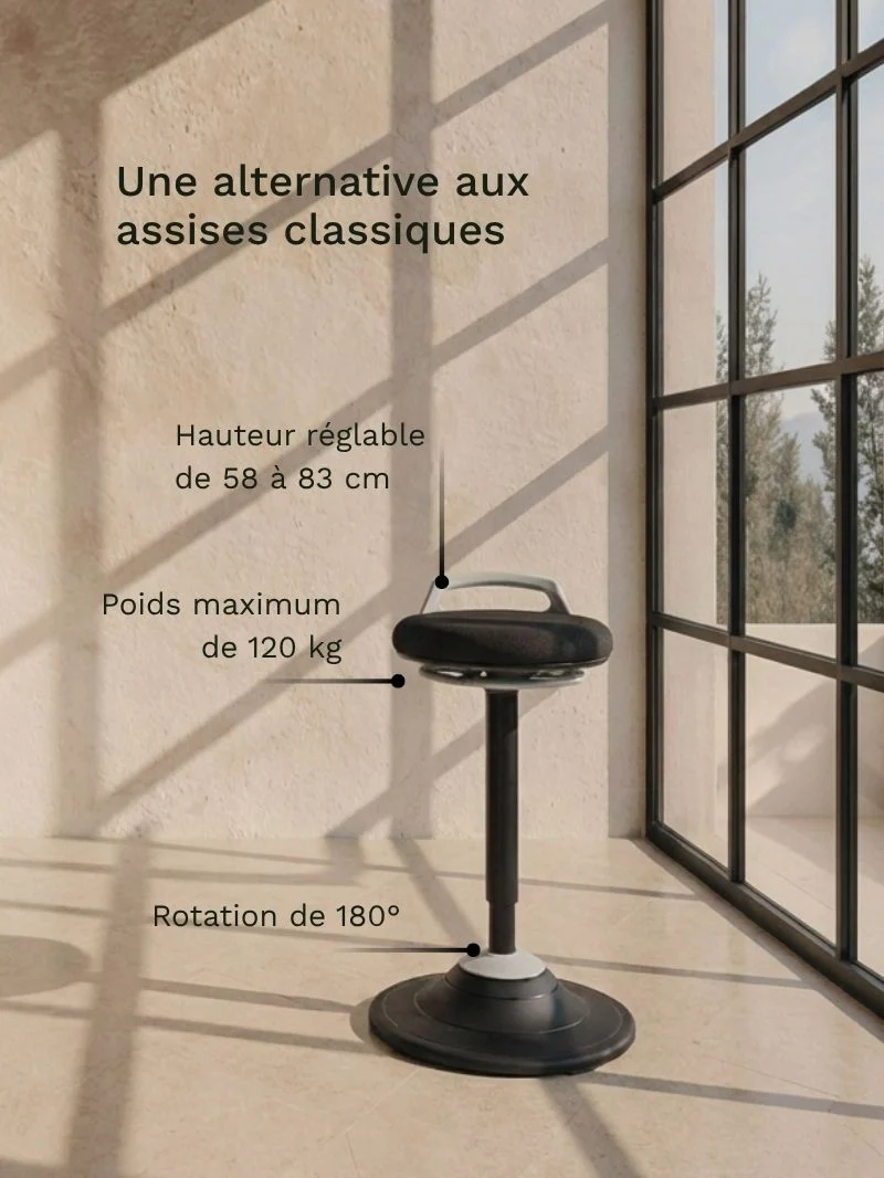 Tabouret Ergonomique à Balancement | Ergostool