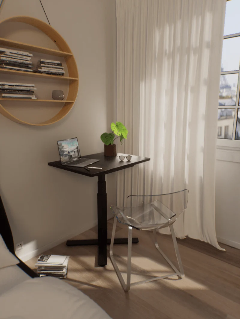 Bureau Assis Debout Electrique 80x60 | Mini Plus