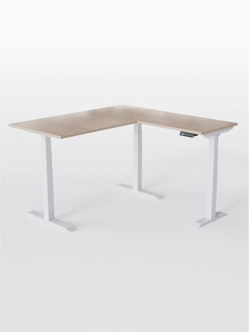 Tripod Pro - Plateau Essential | Bureau Assis Debout Électrique d'Angle
