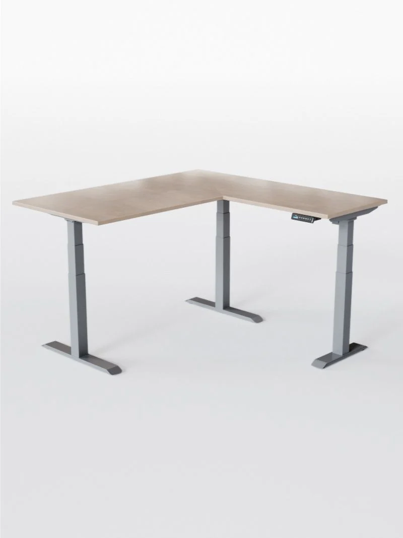 Tripod Pro - Plateau Essential | Bureau Assis Debout Électrique d'Angle