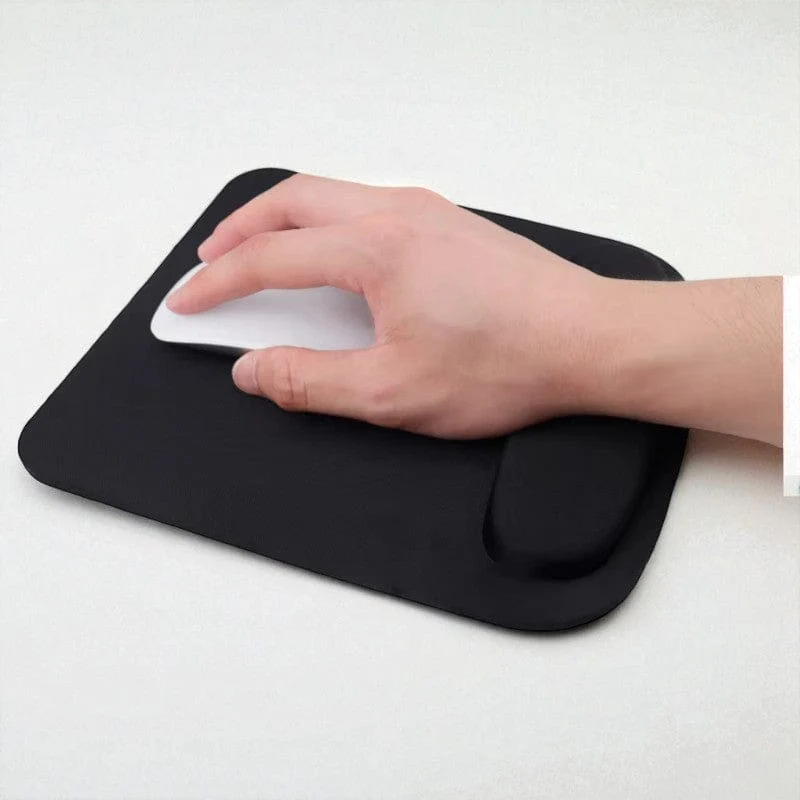 Tapis de Souris Ergonomique avec Repose-Poignet - Surface Antidérapante 23x21cm