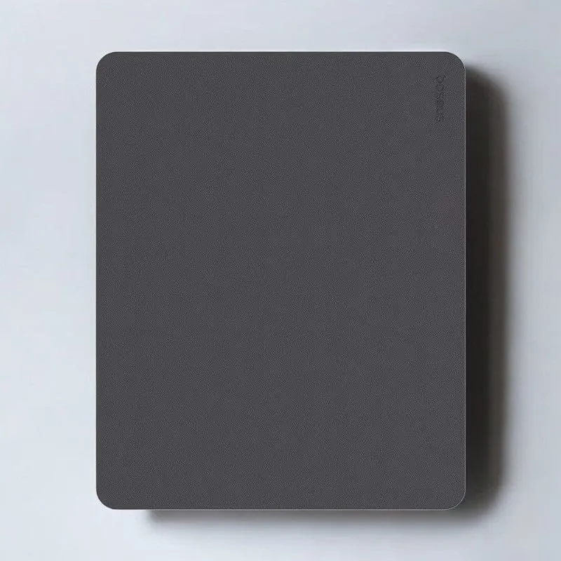 Tapis de Souris en Cuir PU Antidérapant 26x21cm pour Station de Travail