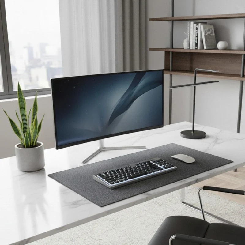 Tapis de Souris XXL en Feutre 100x50 - Grande Taille Bureau Gamer