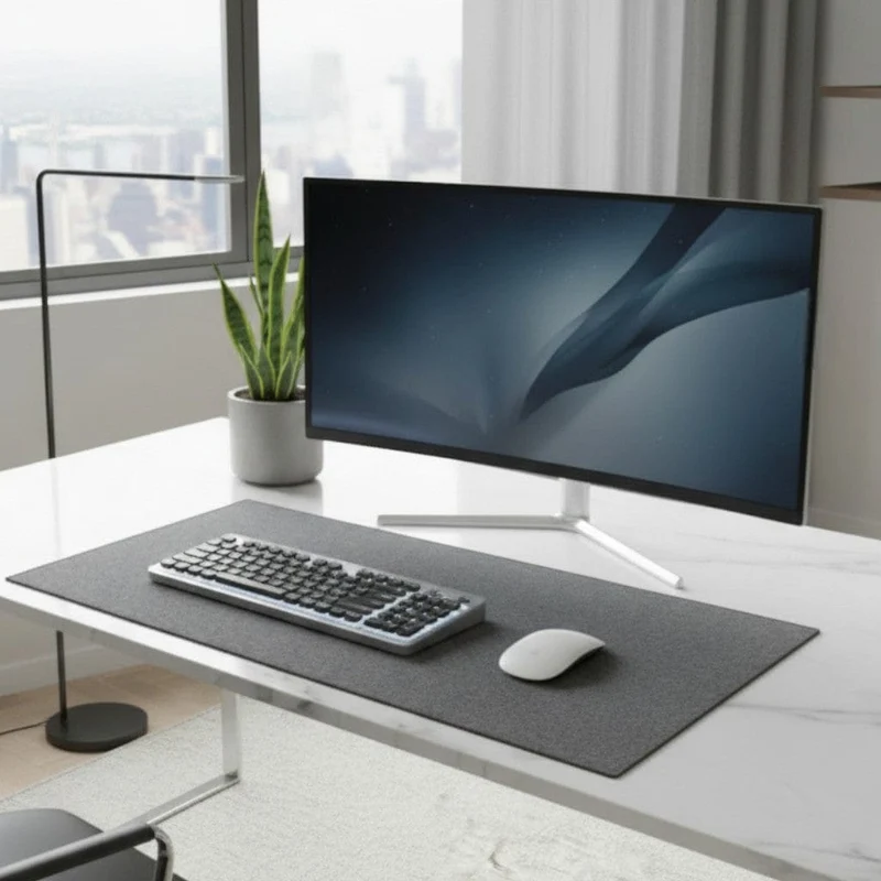 Tapis de Souris XXL en Feutre 100x50 - Grande Taille Bureau Gamer