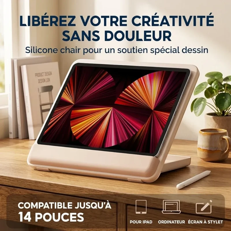 Support tablette Kreativ Pro Bois 6 Angles Posture & Tracé Stable