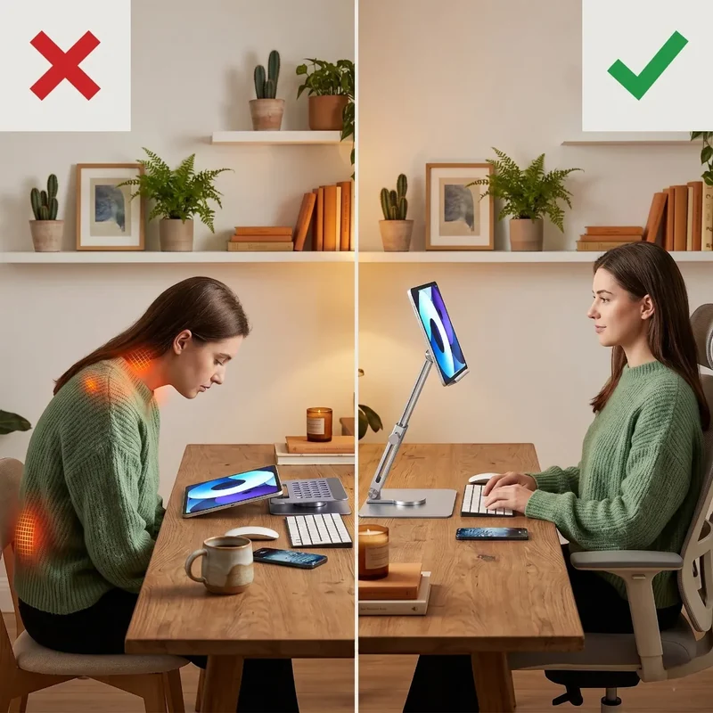 Support tablette Motion360 Aluminium Pied Orientable Ergonomie Tactile