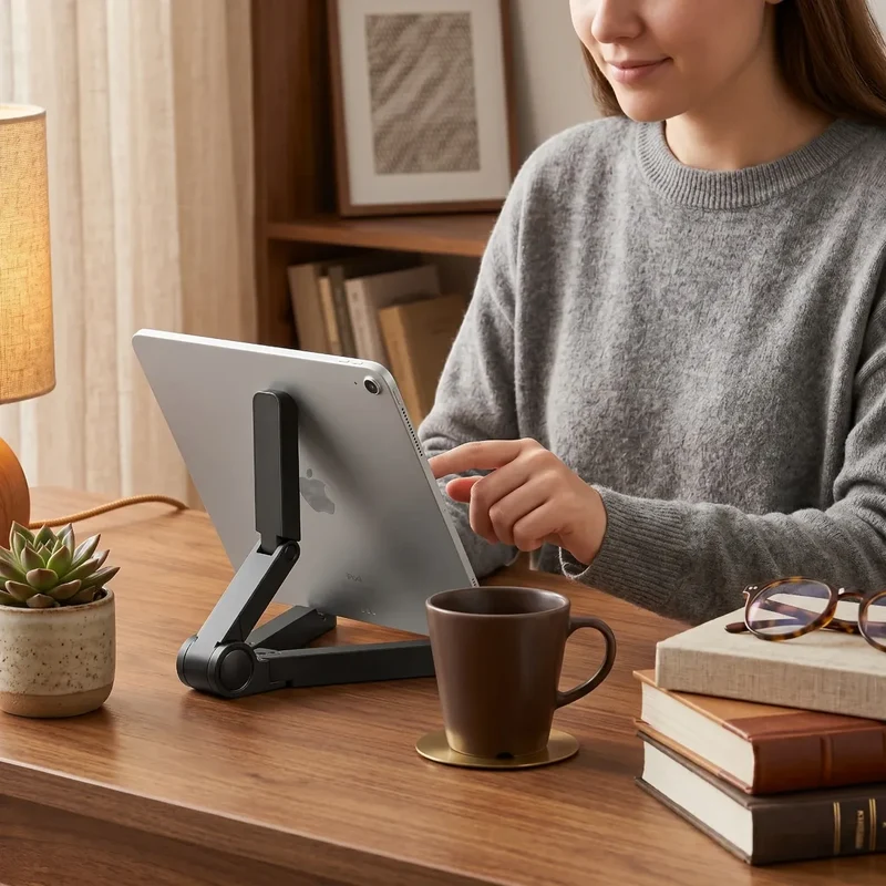 Support pour tablette TabFlex Pro Orientable - Base Stable & Posture Ergonomique
