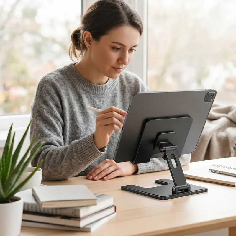 Support tablette ErgoPad X Pliable en Aluminium - Posture & Stabilité
