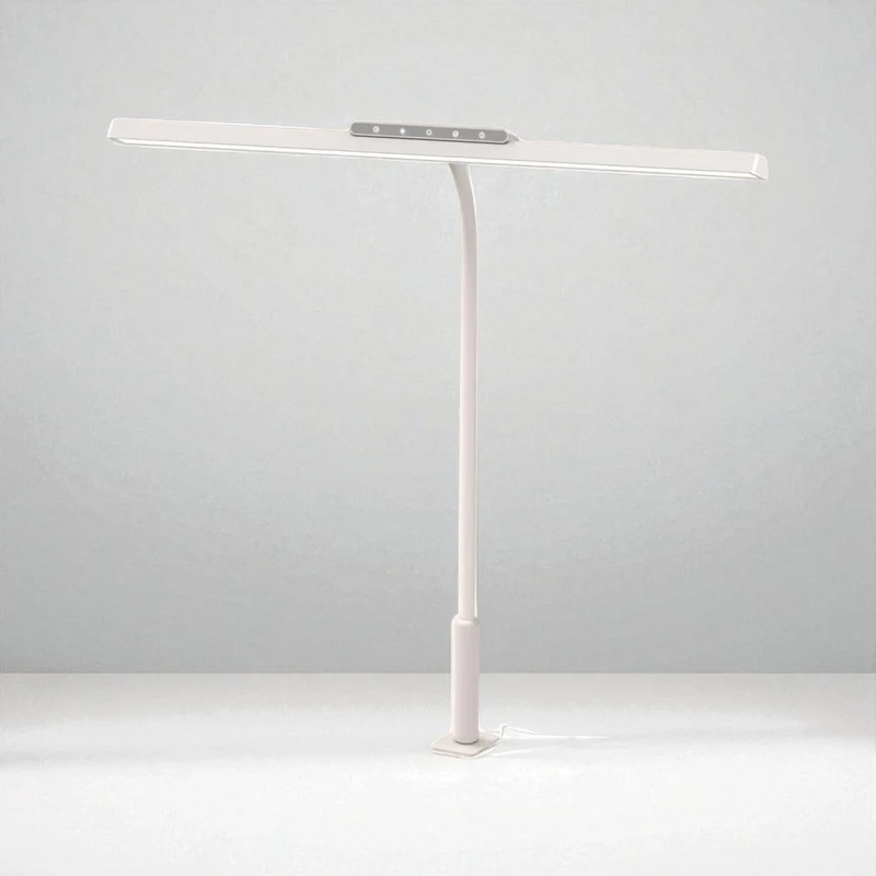 Lampe de Bureau LED avec Pince - Éclairage Ultra-Large pour Station de Travail