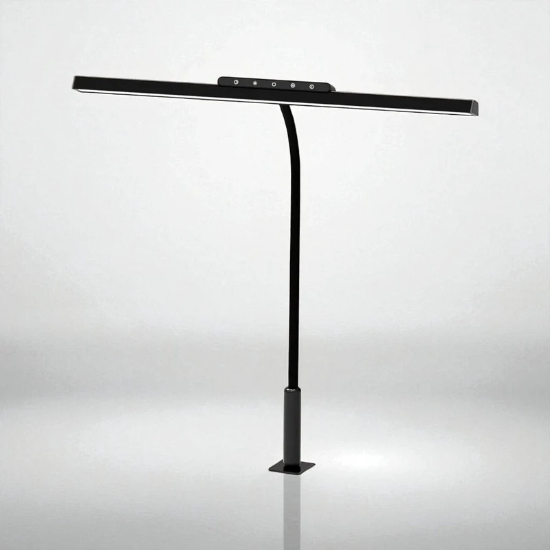 Lampe de Bureau LED avec Pince - Éclairage Ultra-Large pour Station de Travail