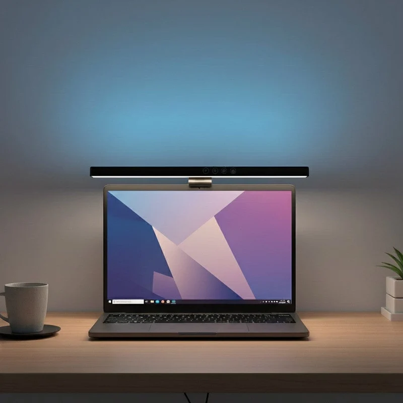 Lampe de Bureau LED Suspendue RGB pour Écran d'Ordinateur 40cm
