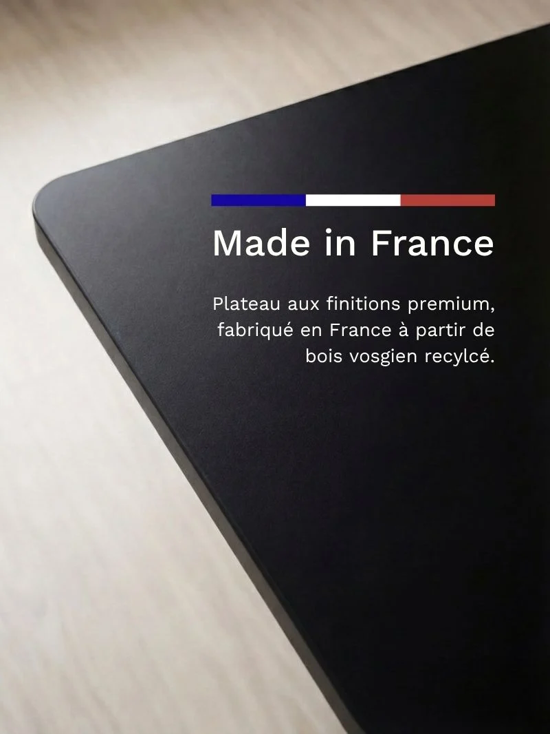 Advanced Pro - Plateau Auva | Bureau Assis Debout Électrique, 70 cm, Angles arrondis, Hautes Performances