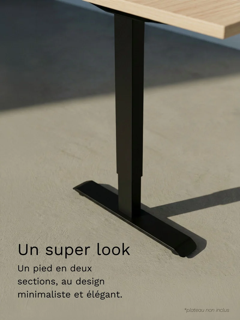 Start 1 | Pieds de Bureau Électrique Réglable en Hauteur - 1 moteur