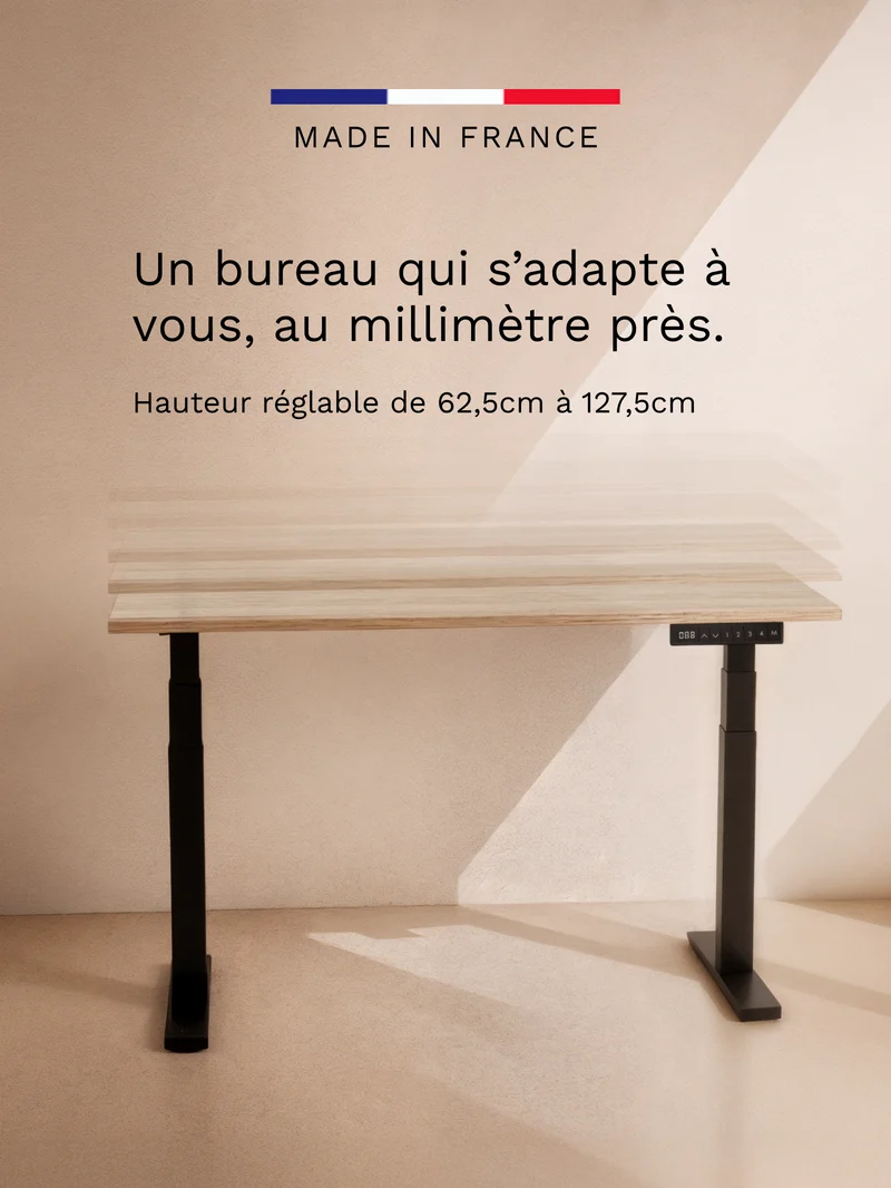 Advanced - Plateau Essential | Bureau Assis Debout Électrique
