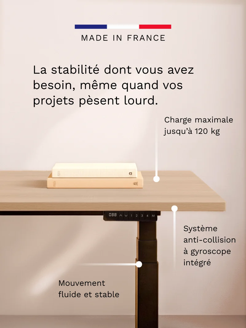 Advanced - Plateau Essential | Bureau Assis Debout Électrique